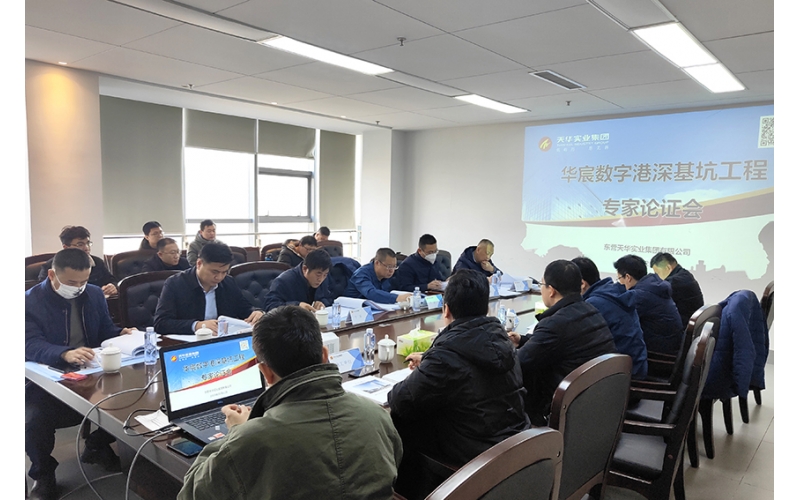 華宸數(shù)字港項目組織召開深基坑專項施工方案論證會